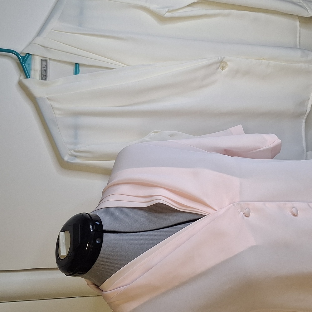 Two Blouses White & Pink  Size Small/4. Christie&Jill